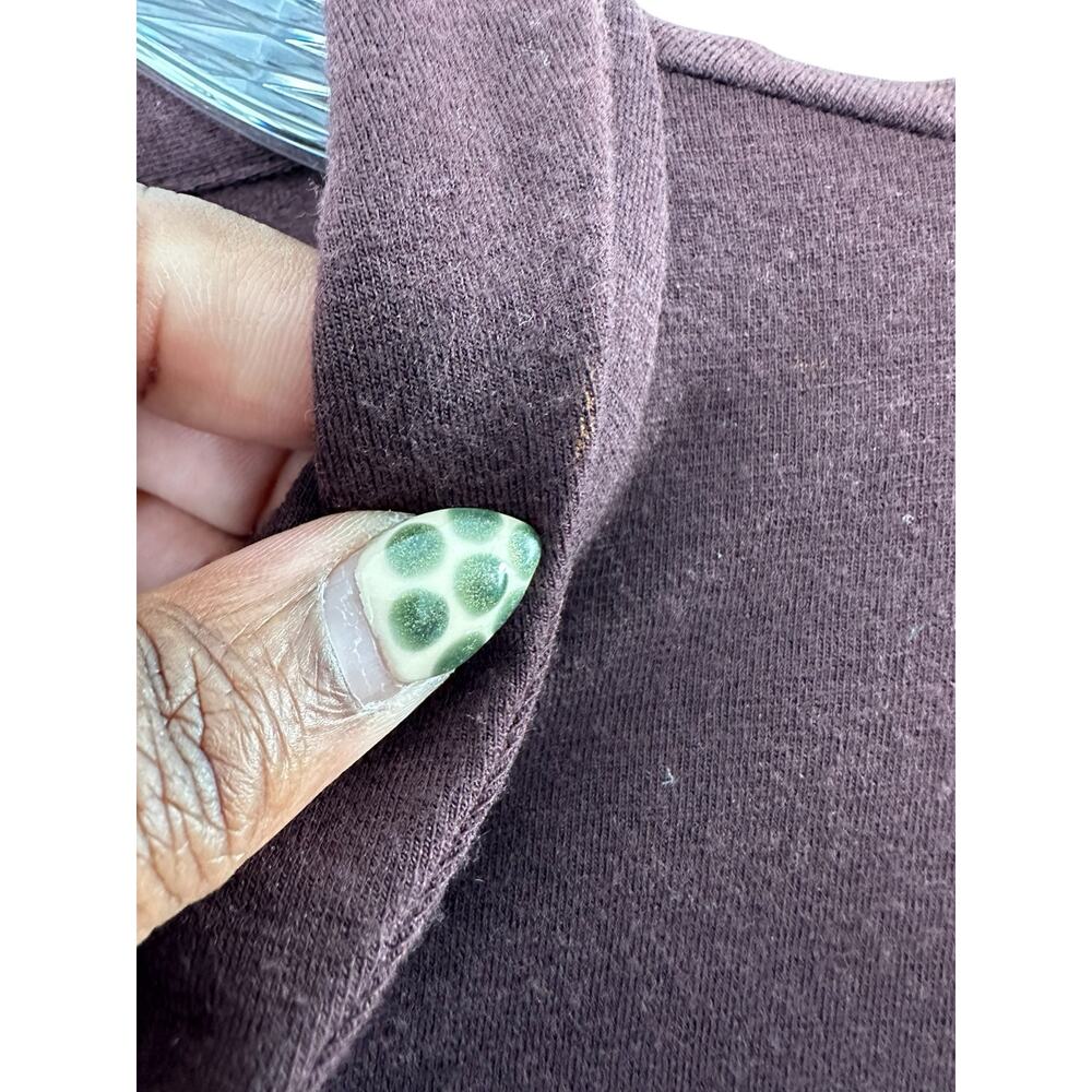 Lilith Brown Basic Wool Blend Button Up‎ Soft Coz… - image 8